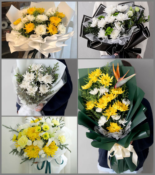 山东日照莒县阎庄镇白事花束代送